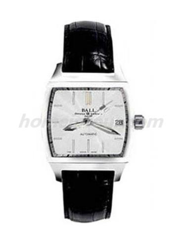 波尔NM1068D-LJ-WH男表铁路长官系列-黑色表带/表径35.5x47.5mm