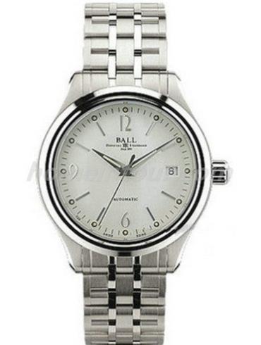 波尔NM1060D-SJ-WH男表铁路长官系列-银色表带/表径39.5mm