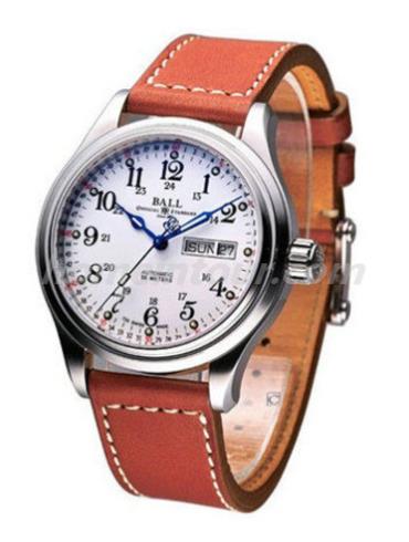 波尔NM1058D-S3J-WHWhite1男表铁路长官系列-黄色表带/表径41mm