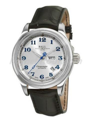 波尔NM1058D-LCJ-SlSilver男表铁路长官系列-黑色表带/表径41mm