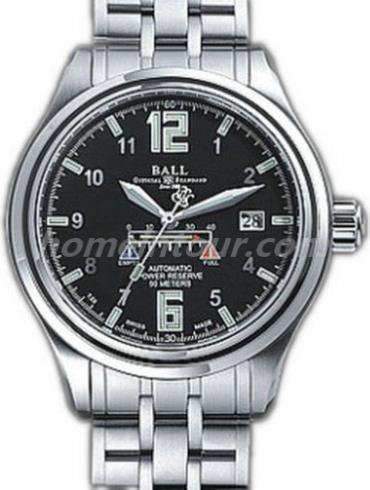 波尔NM1056D-LAJ-WHBlack男表铁路长官系列-棕色表带/表径41mm