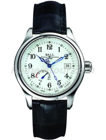 波尔NM1056D-L1FJ-WH-White男表铁路长官系列-黑色表带/表径41mm