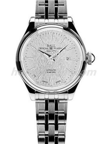 波尔NL2080D-SJ-SLSilver女表铁路长官系列-银色表带/表径30.2mm