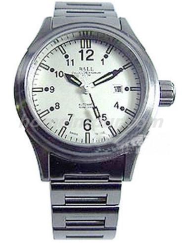 波尔NL1088C-SJ-WHBK男表铁路长官系列-银色表带/表径32mm