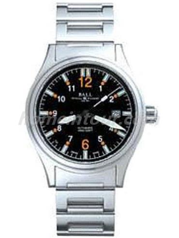 波尔NL1088C-SJ-BKOR男表铁路长官系列-银色表带/表径32mm