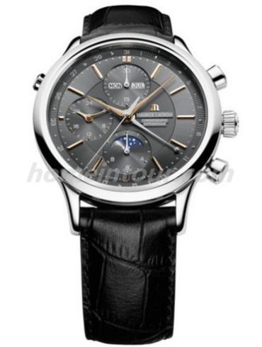 艾美LC6078-SS001-331男表典雅系列-黑色表带/表径41mm