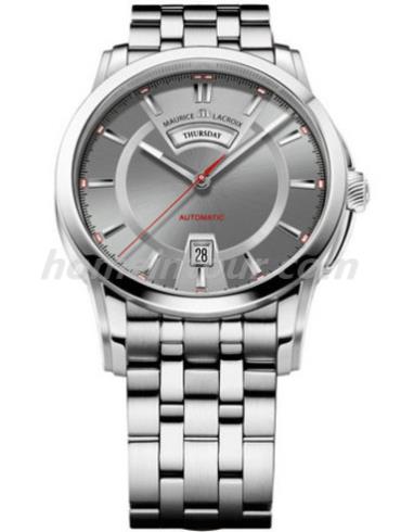 艾美PT6158-SS002-231男表奔涛系列-银色表带/表径40mm