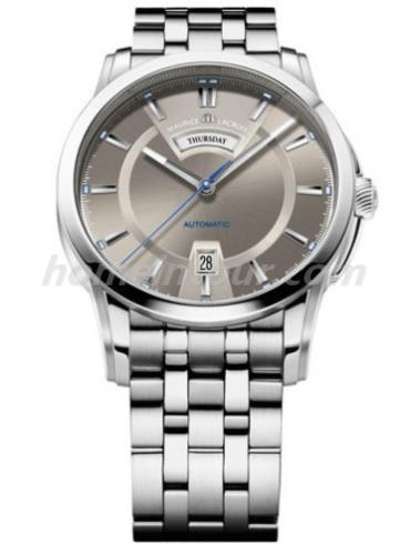 艾美PT6158-SS002-73E男表典雅系列-银色表带/表径40mm