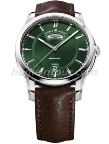 艾美PT6158-SS001-63E男表奔涛系列-棕色表带/表径40mm