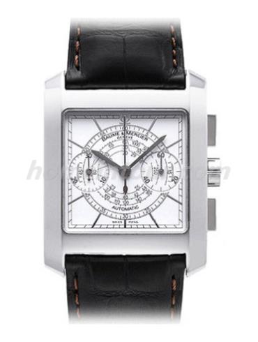 名士08607男表汉伯顿系列-黑色表带/表径44.5x34mm