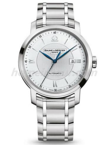 名士10085男表克莱斯麦系列-银色表带/表径42mm