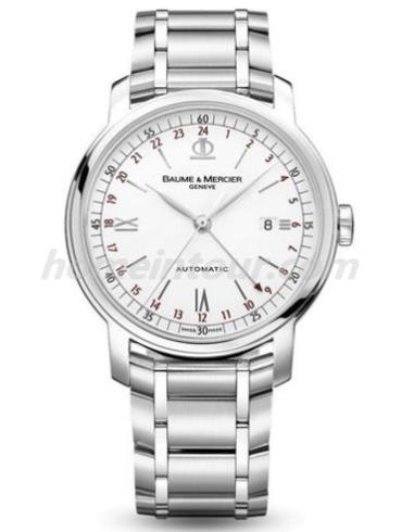 名士08734男表克莱斯麦系列-银色表带/表径42mm