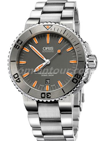 豪利时01_733_7653_4158-07_8_26_01PEB男表潜水系列-银色表带/表径43mm