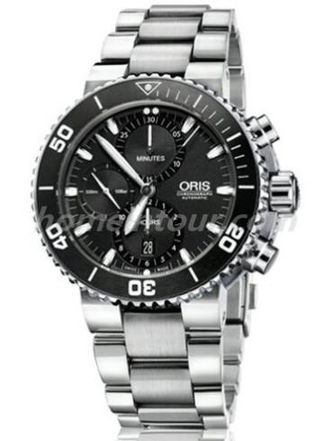 豪利时01_774_7655_4154-07_8_26_01PEB男表潜水系列-银色表带/表径46mm