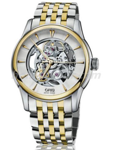 豪利时01_734_7670_4351-07_8_21_78男表文化系列-间金色表带/表径40.5mm