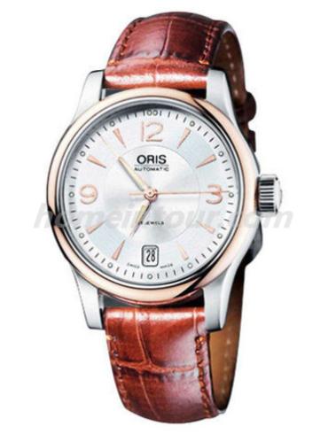 豪利时733.7578.4361LS男表文化系列-深棕色表带/表径37mm