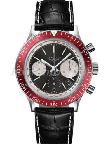 浪琴L2.808.4.52.6男表复刻系列-银色表带/表径42mm