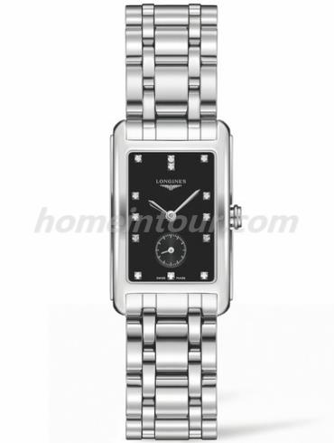 浪琴L5.512.4.57.6女表黛绰维纳系列-银色表带/表径23mm