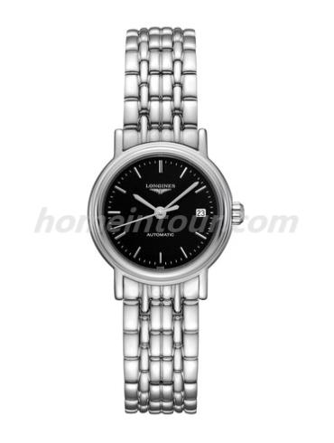 浪琴L4.321.4.52.6女表瑰丽系列-银色表带/表径25.5mm