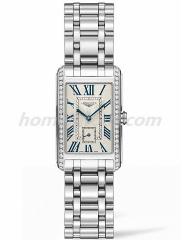 浪琴L5.512.0.71.6_女表黛绰维纳系列-银色表带/表径23mm