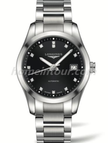 浪琴L2.785.4.58.6男表康铂系列-银色表带/表径40mm