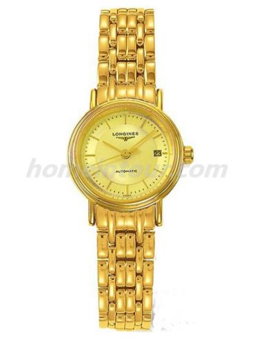 浪琴L4.321.2.42.8女表瑰丽系列-金色表带/表径25.5mm