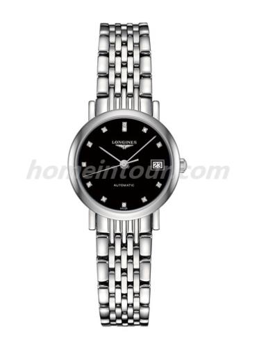 浪琴L4.309.4.57.6女表博雅系列-银色表带/表径25.5mm