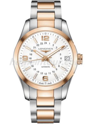 浪琴L2.799.5.76.7男表康铂系列-间金色表带/表径42mm