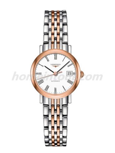 浪琴L4.309.5.11.7女表博雅系列-间金色表带/表径25.5mm