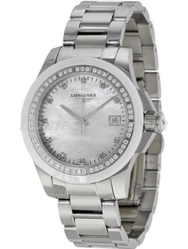 浪琴L3.281.0.87.6女表康卡斯系列-银色表带/表径35mm