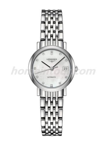 浪琴L4.309.4.87.6女表博雅系列-银色表带/表径25.5mm