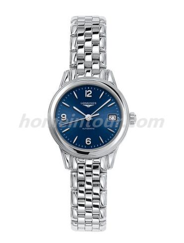 浪琴L4.274.4.96.6女表军旗系列-银色表带/表径26mm