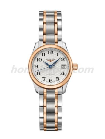 浪琴L2.128.5.79.7女表名匠系列-间金色表带/表径25.5mm