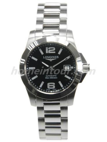 浪琴L3.276.4.58.6女表康卡斯系列-银色表带/表径29.5mm