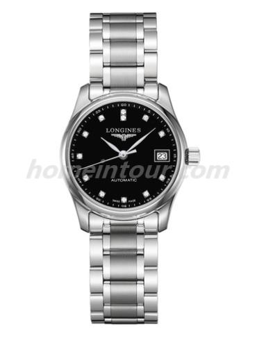 浪琴L2.257.4.57.6女表名匠系列-银色表带/表径29mm