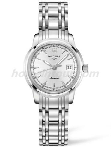 浪琴L2.563.4.79.6女表索伊米亚系列-银色表带/表径30mm