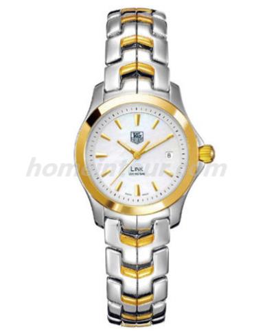 豪雅WJF1352.BB0581女表林肯Link系列-间金色表带/表径27mm