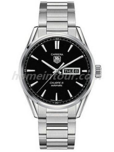 豪雅WAR201A.BA0723男表卡莱拉Carrera系列-银色表带/表径41mm