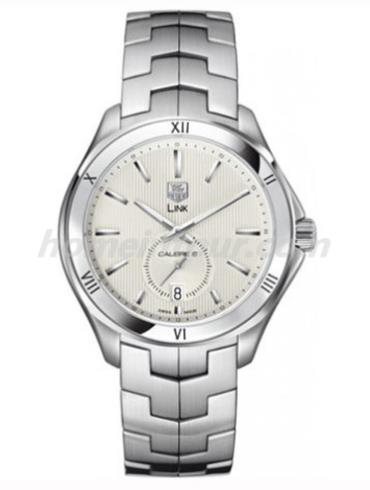 豪雅WAT2113.BA0950男表林肯Link系列-银色表带/表径40mm