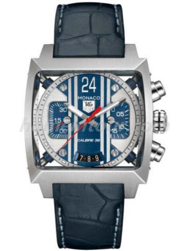 豪雅CAL5111.FC6299男表摩纳哥Monaco系列-蓝色表带/表径40.5mm