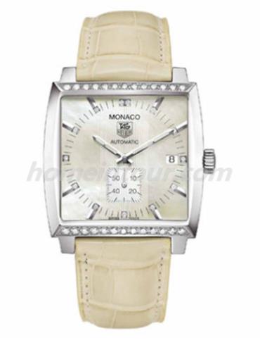 豪雅WW2114.FC6215男表摩纳哥Monaco系列-蓝色表带/表径37mm