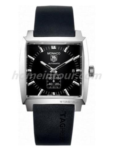 豪雅WW2110.FT6005男表摩纳哥Monaco系列-黑色表带/表径37mm