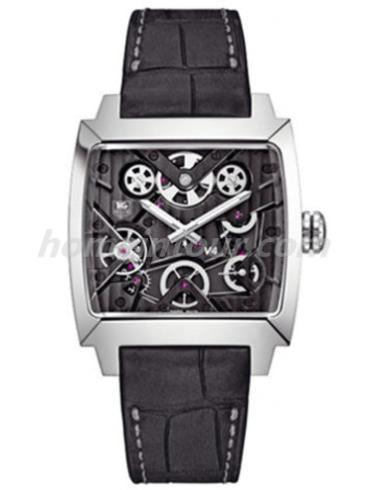 豪雅WAW2080.FC6288男表摩纳哥Monaco系列-黑色表带/表径41mm