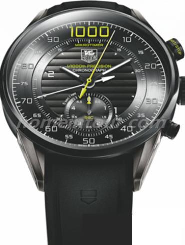 豪雅CAR5A10.FT6034男表卡莱拉Carrera系列-黑色表带/表径46mm