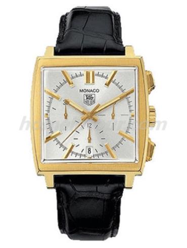 豪雅CW5140.FC8144男表摩纳哥Monaco系列-黑色表带/表径41mm