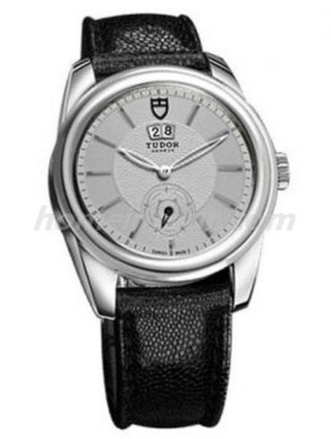 帝舵57000-lsSilver男表骏珏系列-黑色表带/表径42mm