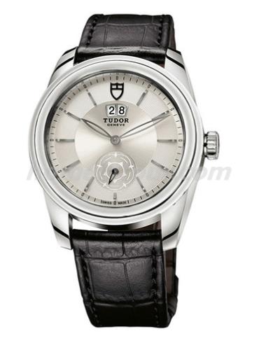 帝舵57000_Silver2男表骏珏系列-棕色表带/表径42mm