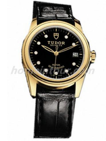 帝舵56008男表骏珏系列-黑色表带/表径39mm