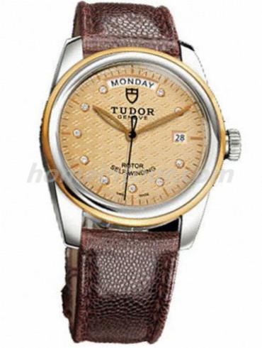 帝舵56003-Black_Java_leather_strap男表骏珏系列-棕色表带/表径39mm