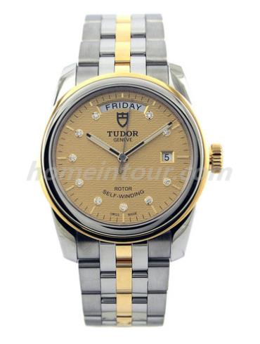 帝舵56003-68063男表骏珏系列-间金色表带/表径39mm